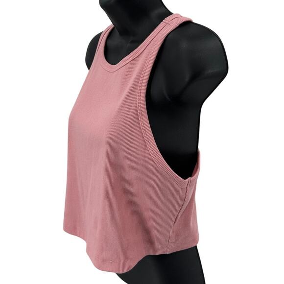 Wild Fable Ribbed Tank Top Bundle WMNS XXL Coral & XL Purple Floral Cropped - Picture 5 of 14